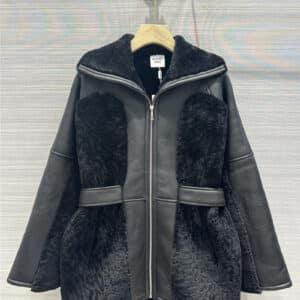 Hermès lambskin coat