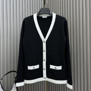 chanel wool knitted cardigan