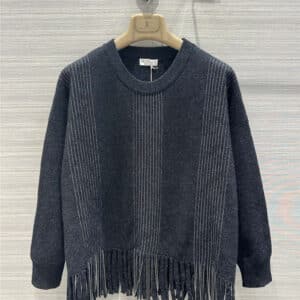 BC new cashmere fringed top