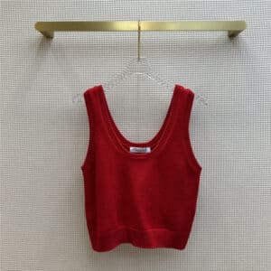 dior custom-woven and dyed cashmere wool yarn vest