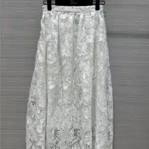dior water soluble floral heavyweight gauze skirt