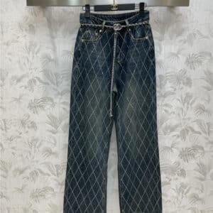 chanel waist chain diamond jeans