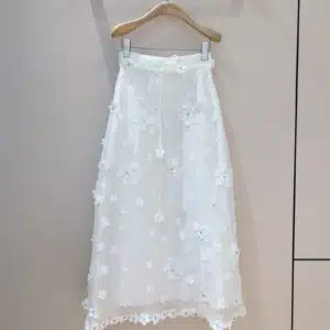 zimm 3D floral applique skirt
