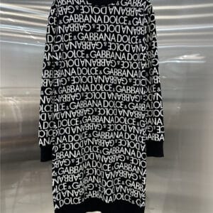 Dolce & Gabbana d&g wool logo dress