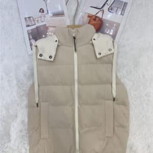 BC new sequined hooded goose down vest