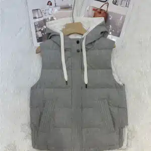 BC new sequined hooded goose down vest