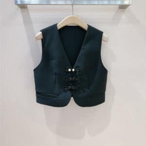 dior new Chinese style V-neck vest