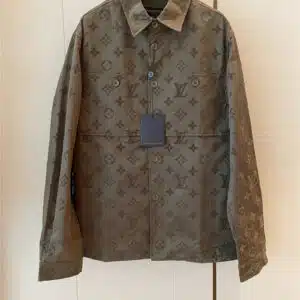 louis vuitton LV new appliqué suede jacket