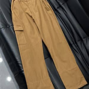 gucci jacquard pocket denim trousers