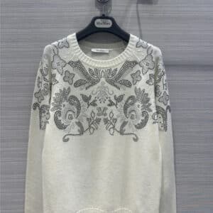 MaxMara sparkling rhinestone cashmere sweater