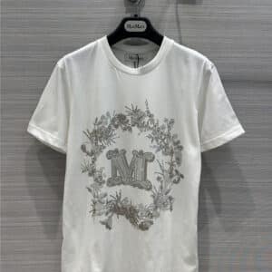 MaxMara sparkling rhinestone cotton T-shirt