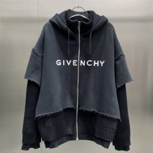 Givenchy knitted patchwork sweater jacket