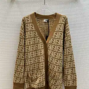 fendi classic FF jacquard knitted jacket