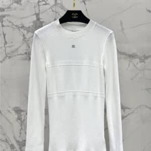 chanel new round neck logo logo sweater on the chest