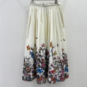 dior belted long skirt