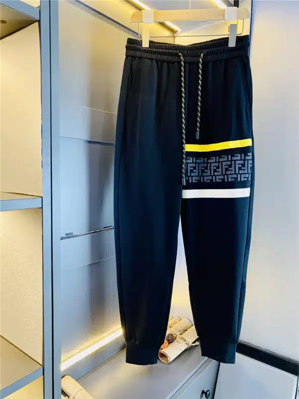 Fendi logo men's casual pants