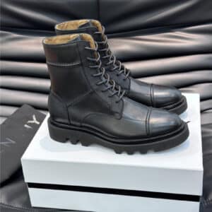 Givenchy Men's Combat Lace-up Round Toe Boots
