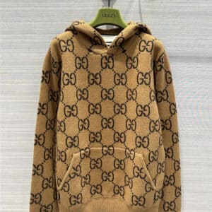 Gucci American preppy retro presbyopic hooded sweater