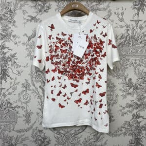 dior Valentine's Day limited butterfly T-shirt