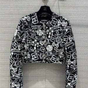 chanel silk quilted jacket
