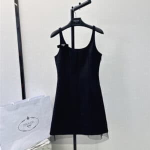 prada new hoilday series vest little black dress