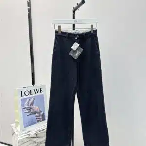 loewe new ginseng essence embroidery series jeans