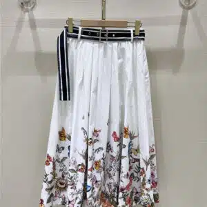 dior long skirt with wide hem