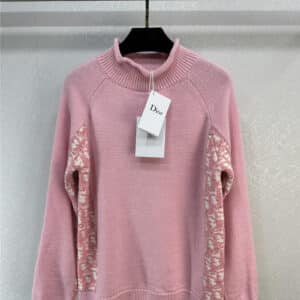 dior pink and white presbyopic knitted top