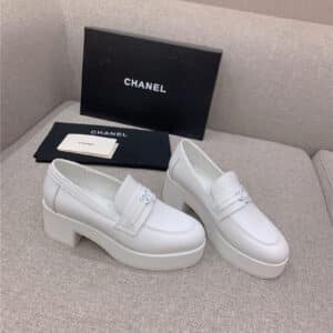 chanel new thick sole loafers