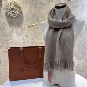 loro piana knitted cashmere long scarf