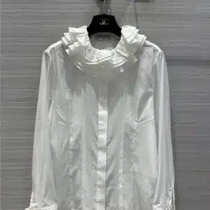 chanel French elegant palace style lace collar shirt