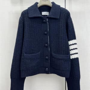 THOM BROWNE 100% handmade hook-knitted jacket