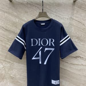 dior 7 letter logo printed short sleeve T-shirt