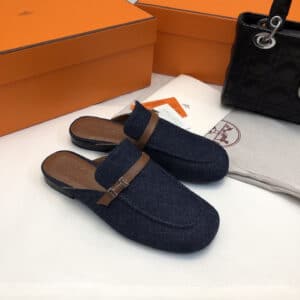 Hermès H-buckle mules and half slippers