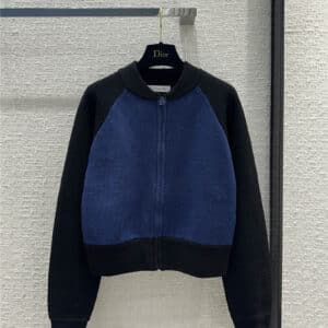 dior knitted baseball jacket small coat