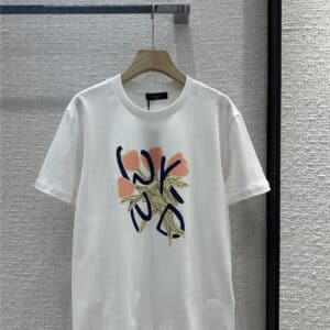 MaxMara graffiti bouquet print short-sleeved T-shirt