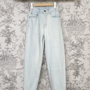 celine new gray and white jeans