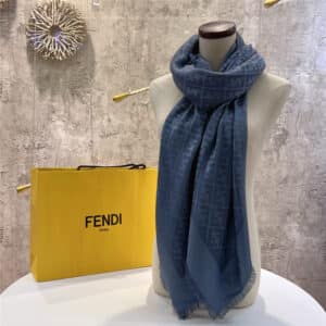 fendi FF letter jacquard shawl