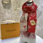 louis vuitton LV Monogram jacquard pattern scarf