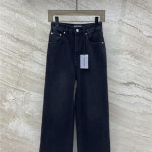 Balenciaga back pocket label denim trousers