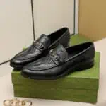 gucci men's logo dress shoes