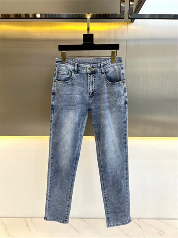 YSL Men's Blue Slim Jeans