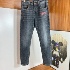 Gucci men's washed jeans
