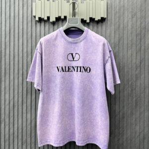 Valentino logo men washed short sleeves