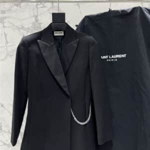 YSL wool chain suit