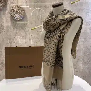 Burberry Reversible Montage Cashmere Scarf
