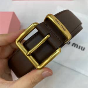 miumiu leather belt