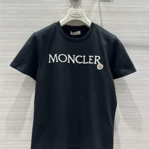 moncler embroidered letter logo short-sleeved T-shirt