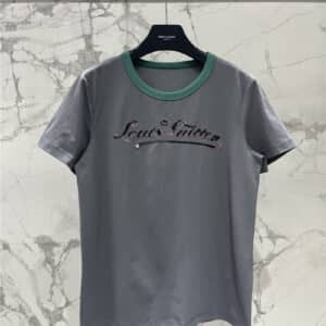 YSL chest sequined monogram T-shirt