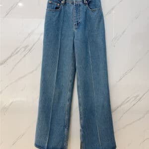 gucci new straight wide leg jeans